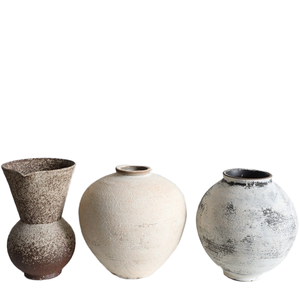 Jarrón de Cerámica Artesanal Estilo Bohemio, Maceta de Arcilla Gruesa, Ecológica y Ligera para Decoración de B&B - Product Image 2