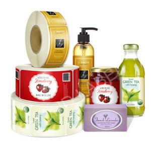 Crown Win Custom PVC Synthetic Polyester <b>Paper</b> Glossy Adhesive Sticker with Matte Lamination Spot UV Gold Foil Stamping Printing - Product Image 1