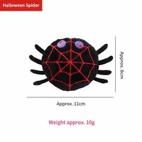 En stock, vente en gros, personnalisable : Jouet à mâcher interactif en peluche pour chat, thème Halloween (araignée, citrouille, fantôme, chauve-souris), avec herbe à chat, pour le jeu