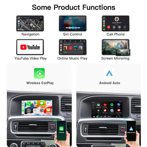 Autoabc - Caja de Actualización Inalámbrica para Carplay y <span class=keywords><strong>Android</strong></span> <span class=keywords><strong>Auto</strong></span> con WiFi y Bluetooth Integrados, Control por Voz de Apple y <span class=keywords><strong>Google</strong></span> para Modelos Volvo 2015-2019 - Product Image 2