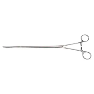Reusable Thoracoscopy instruments Curved Dissecting Forceps Hemostatic Forceps DeBakey Jaws With Ratchet