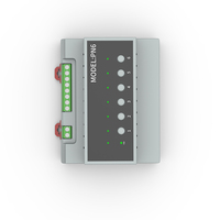 ECOWA Tuya ZigBee 6-Channel 16A Smart Breaker Pengontrol Catu Daya Kontrol Aplikasi WiFi Bahan ABS 4G/5G untuk Rumah Hotel SAAS