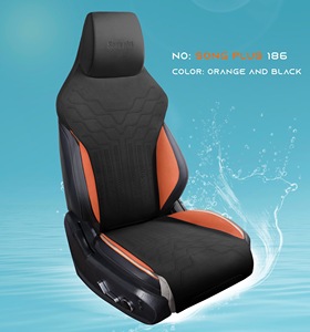 Pour BYD siège de voiture accessoires d'usine conception mignonne coussin de siège avant en cuir PU <span class=keywords><strong>Honda</strong></span> Accord Fit coupé modèles Auto accessoire - Product Image 4
