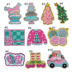 Parches Bordados con Temática Navideña, Adornos Brillantes para Planchar, Regalos de Árbol de Navidad, Suéter Navideño - Product Image 2