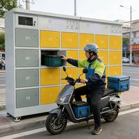 Estación de Intercambio de Baterías de Litio Solar ESINO de 12 Ranuras, Gabinete de Intercambio de Baterías Impermeable para Exteriores con Función OTA para África