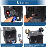 Machine à étincelles froides DMX de haute qualité 750W avec télécommande sans fil pour mariage, fête, DJ, scène