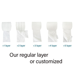 Rollo higiénico de <span class=keywords><strong>papel</strong></span> higiénico de pulpa de madera virgen biodegradable para baño a <span class=keywords><strong>precio</strong></span> de fábrica - Product Image 6