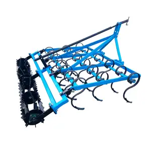 Agricultural machinery 9 tine spring cultivator with roller 2.5m cultivators tillage