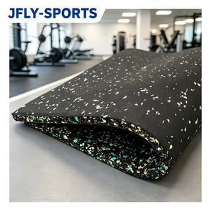 Baldosas de caucho resistentes a la intemperie para gimnasios, rendimiento confiable para la construcción de estaciones de fitness comunitarias al aire libre - Product Image 1