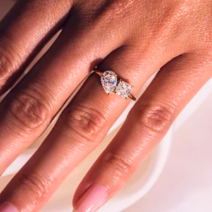 Elegante Vintage Art Deco 925 anillo de plata esterlina creado en laboratorio zafiro y Diamante declaración pieza joyería - Product Image 4