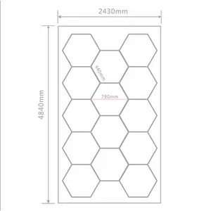 热卖蜂窝工作灯酒吧洗车站110V 220V车库天花板六角蜂窝发光二极管灯