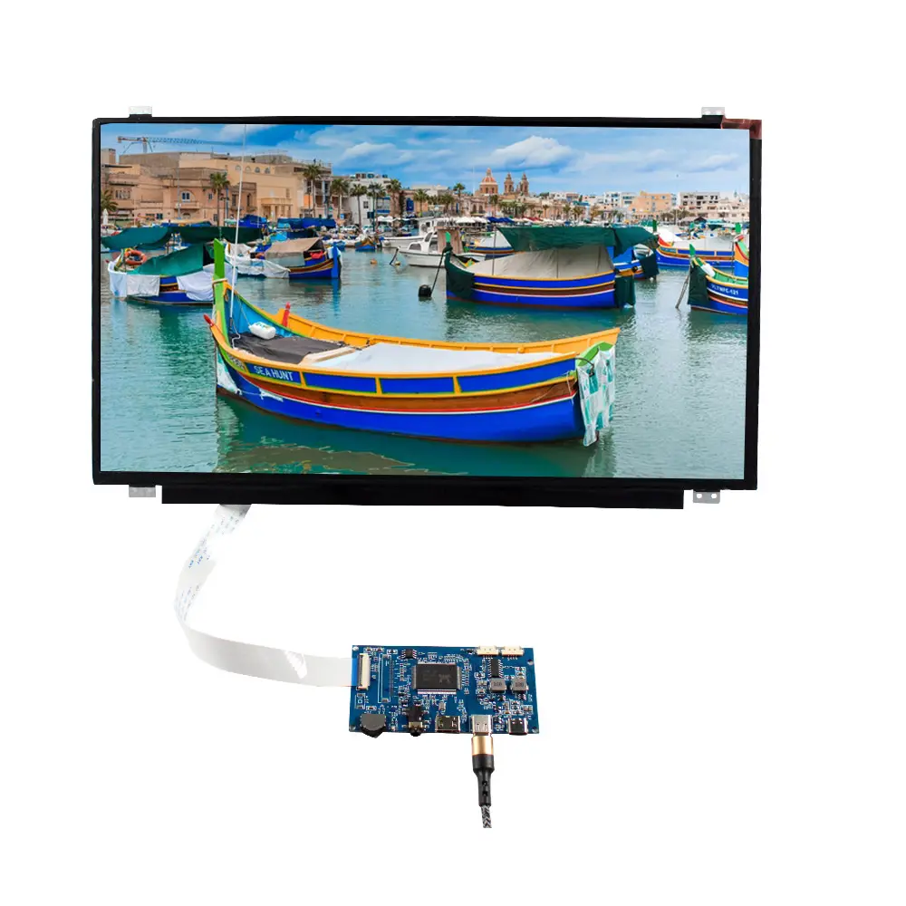 Placa de driver Hd Mi Usb C Diy Monitor Velocímetro inteligente Tela LCD 15.6 30 Pinos Edp 15.6 Polegadas 1920X1080 Tela LCD