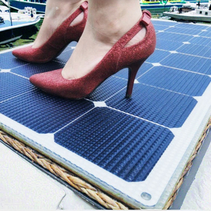 Pannelli Solari Calpestabili Personalizzati 50W ETFE con Superficie Antiscivolo, Pannelli Solari Rigidi Sottili e Leggeri per Imbarcazioni Marine, Banchine e Yacht - Product Image 1