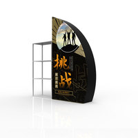 Bureau de réception pliable pour événements, présentoir pliable, tables de promotion, stand d'exposition pour les services hôteliers, les conférences, les salons professionnels