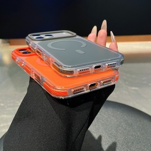 Coque de téléphone magnétique mate en gros pour iPhone 18 17 16 Pro Max, compatible avec le chargement sans fil, antichoc, protection arrière - Product Image 6