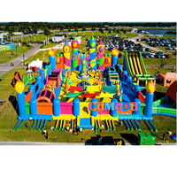 Château gonflable géant Parc d'attractions gonflable extérieur Ville gonflable pour parc à thème