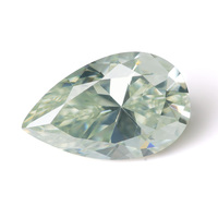 RTS Venta al por Mayor de Piedras Preciosas Sueltas de Moissanita Opalescente Sintética Multicolor Creada en Laboratorio, Corte Pera, Chapada, de 3mm-10mm, Certificación GRA