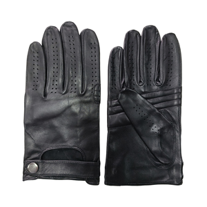 Saldi di Fine Stagione Guanti da Uomo in Vera Pelle di Agnello Morbida di Alta Qualità Premium a Prezzi Scontati Protettivi per Guida e Moto - Product Image 3