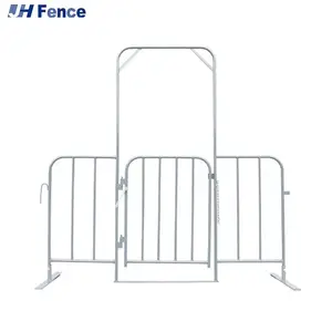 Aço Inoxidável Portátil Multidão Controle Segurança Barreira Cerca para Isolamento Temporário Metal Segurança Barricada Fence Panel