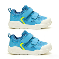 Chaussures Scolaires Décontractées Personnalisables en Gros avec Logo, Vente Chaude, Durables, Confortables, en PU et Maille Imprimée, avec Sangle à Boucle Antidérapante pour Garçons
