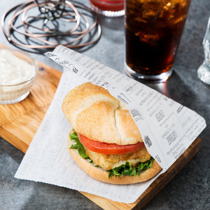 Bolsa <span class=keywords><strong>de</strong></span> Papel Triangular Antigrasa para Comida para Llevar, para Hamburguesas y Papas Fritas, con su Logotipo, Precio al por Mayor - Product Image 1