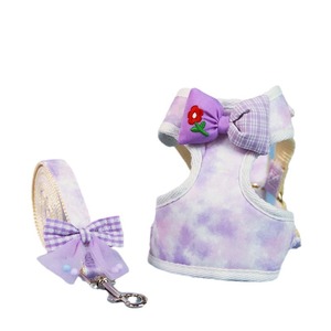 Arnés ajustable para mascotas con cuerda de tracción para el pecho y la espalda para perros pequeños y gatos, para paseos al aire libre - Product Image 5