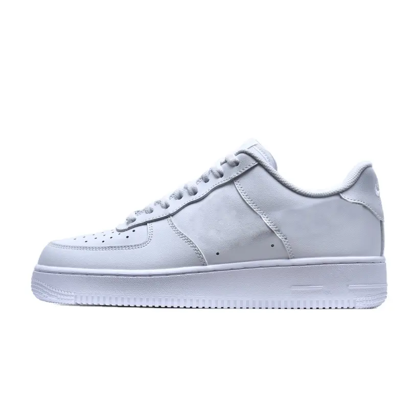 Wholesale Custom Brand Fashion White Force 1 Rubber PU Sole Sneakers Men Shoes