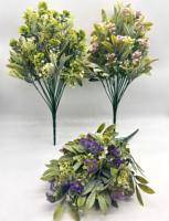 Bouquet de simulation de haute qualité pour la photographie, joli mélange de fleurs et de feuilles d'osmanthus pour la décoration de la maison et de mariage