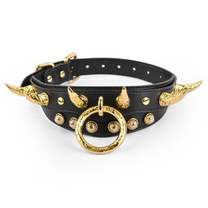 FUNSM Leather Collar with Spike BDSM Bondage Kit Sexy Collar and Leash Fetish Sex <b>Toys</b> Collar <b>for</b> <b>Men</b> Women - Product Image 6