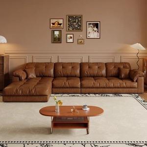 Moderne Scandinavische stijl sectionele bankset 2026, nieuw design, lichte L-vormige combinatie voor hotels, appartementen, villa's en woonkamers - Product Image 2