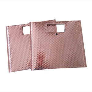 Sac à bulles personnalisé en or Rose, 50 pièces, métallique, avec poignée - Product Image 1