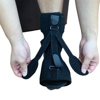 Attelle de nuit améliorée pour fasciite plantaire et pied tombant avec 3 sangles réglables, attelle dorsale pour le pied, disponible en OEM