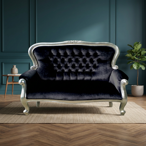 Sofás Grandes de Estilo Barroco Francés, Elegante Diseño Europeo, Sofá Cama de Madera de Tres Plazas para Sala de Estar - Product Image 2