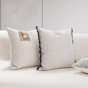 Taie d'oreiller en cuir patchwork <span class=keywords><strong>marron</strong></span> moderne Décoration <span class=keywords><strong>de</strong></span> maison confortable <span class=keywords><strong>de</strong></span> luxe avec <span class=keywords><strong>housse</strong></span> <span class=keywords><strong>de</strong></span> coussin élégante - Product Image 5