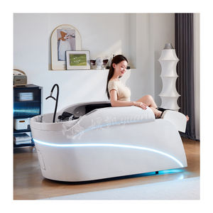 Cama de Spa eléctrica moderna de lujo con características ajustables Terapia de agua Champú Cama Lavado de cabello Cama de masaje - Product Image 5
