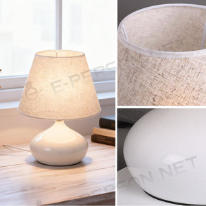 현대적인 LED 무드등 침실등, E27 홀더, 장식용 철제 바디 및 금속 갓 포함 - Product Image 3