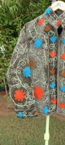 Handmade <b>Velvet</b> Embroidered Couples <b>Jacket</b> – Luxury Artisan Floral Winter Fashion Coat for <b>Men</b> & Women - Product Image 5