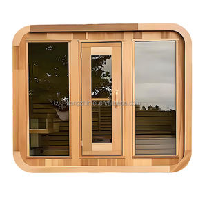 ساونا خارجية مربعة ثلاثية الأبعاد مع موقد هارفيا، مشروع فيلم رسوم متحركة ثلاثية الأبعاد، خيارات للشرفة والمظلة - Product Image 5