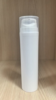 Contenants d'emballage cosmétique en PP de 30/50/100/150/200 ml, flacon cylindrique à pompe sans air pour crème pour le visage et lotion, impression sérigraphique, 100 pièces