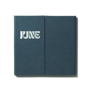 Custom 3 Pages Menu Card Centre Opening Folder Style Menu Booklet Faux Leather menu holder with Corner Mount Interiors - Product Image 2