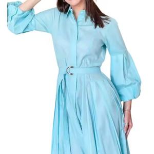 Vestido de Playa de Manga Larga para Primavera/Verano, Transpirable, Casual, Elegante, al por Mayor para Mujer - Product Image 3