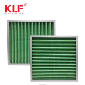 Panneau de poussière industriel G3 G4 cadre métallique pré-filtre filtre à air plissé pour système de climatisation filtre plissé