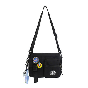 Casual Crossbody <strong>Bag</strong> Women's Sports Medium Harajuku Style Single-Shoulder Student <strong>Mobile</strong> Phone Canvas Zipper Closure Chest <strong>Bag</strong> - Product Image 5
