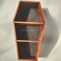 Boîte à cercueils en bois pour arrière-plans multiples Étagères murales gothiques effrayantes et flottantes pour cercueils noirs pour la décoration intérieure