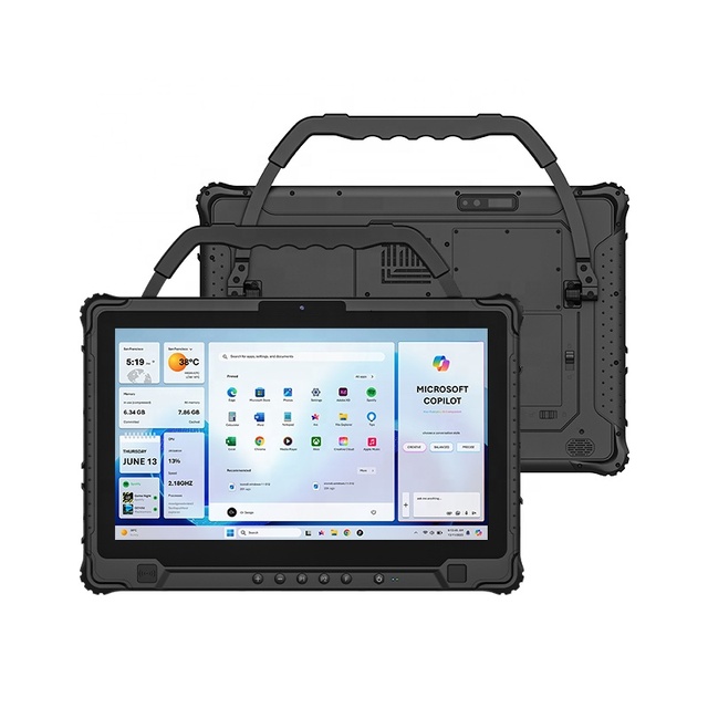 14 Inch Rugged Tablet windows 11 10 1000 Nits Outdoor IP65 Removable Battery GPS Rugged Cover NFC Fingerprint Industrial Tablet