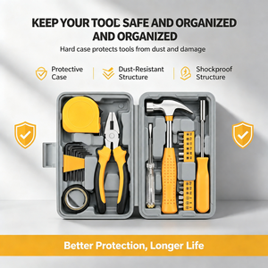 Ensemble <span class=keywords><strong>d</strong></span>'outils de 24 pièces, kit <span class=keywords><strong>d</strong></span>'outils à main de pointe pour les travaux <span class=keywords><strong>d</strong></span>'électricien et la maintenance des installations résidentielles - Product Image 1