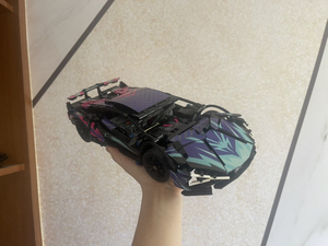 Moldura de coches de juguete 1:14 Pantalla Vehículo de juguete de plástico Moc Modelo de bloques de construcción Coches de carreras Bloques de construcción Coche - Product Image 2