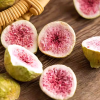 Figues entières croustillantes 100% lyophilisées et conservées dans du sirop, collation de fruits séchés instantanée et sucrée, 3-4 cm, stockage à basse température, en vrac, emballées en sac