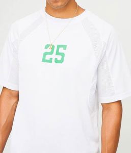 Conjunto Deportivo de Camiseta y Pantalones Cortos de Malla Verde Regular, 100% Algodón, para Hombre - Product Image 3