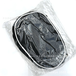 Zippered <b>Frame</b> Bag <b>Bicycle</b> Double Sided Medium Size Black Waterproof Canvas Bike Accessory - Product Image 3